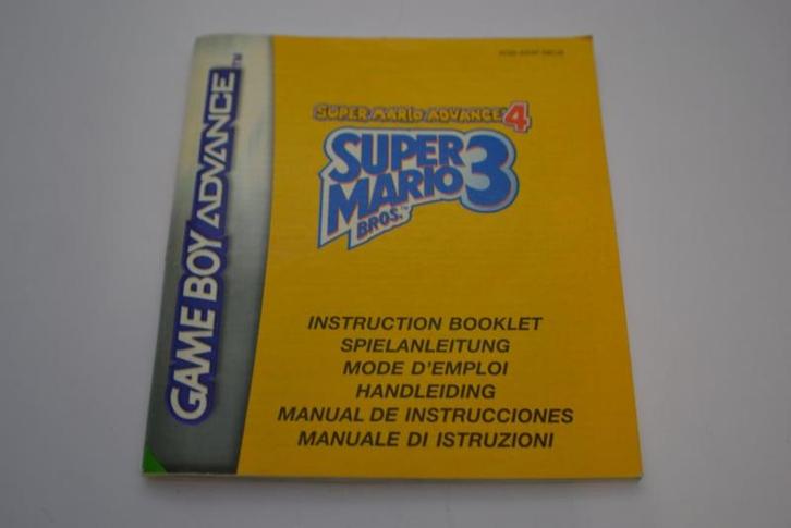 Super Mario Advance 4 -Super Mario Bros 3 (GBA NEU6 MANUAL), Spelcomputers en Games, Spelcomputers | Nintendo Portables | Accessoires