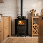 Houtfornuis 5.5kW | Verwarming 50m² | Scherpe Prijs, Witgoed en Apparatuur, Fornuizen, Warmhoudplaat, Nieuw, 3 kookzones of minder