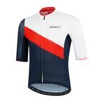 Heren fietsshirt KM Kai Blauw/wit/rood, Verzenden, Nieuw, Heren