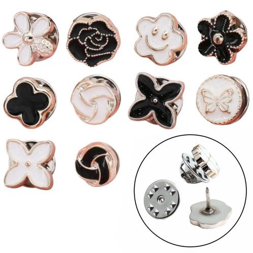 Fako Bijoux® - Pin Broche Mini - Steek Pin Knopen Set - 10, Sieraden, Tassen en Uiterlijk, Broches, Verzenden