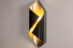 Rietveld Wandlampen - Zwart, Goud - Metaal, Verzenden, Nieuw