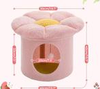 Schattig Bloemen Kattenhuis met Afneembaar Kattenbed, Nieuw