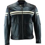River Road Hoodlum Vintage Leather Jacket Black - Large -, Ophalen of Verzenden