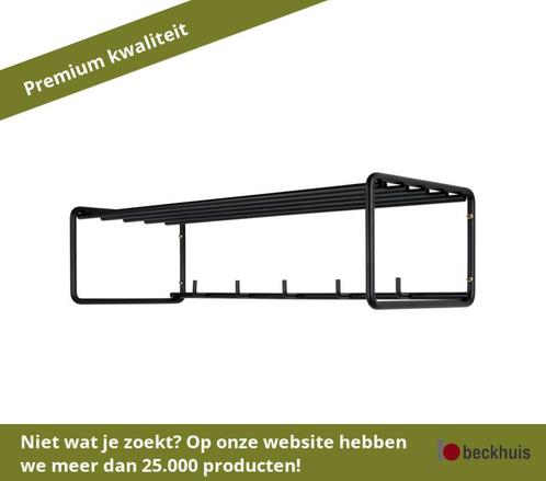 Spinder Clint 2 kapstok staal zwart 5 haken, Tuin en Terras, Tuinsets en Loungesets, Nieuw, Overige materialen, Ophalen of Verzenden