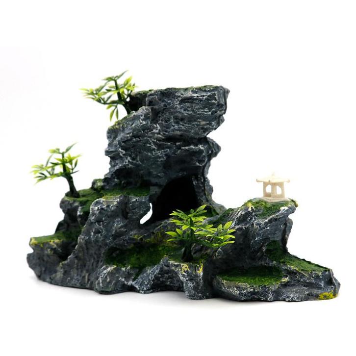 Rotsformatie met lantaarn en plateau OS-114 - aquarium decor, Dieren en Toebehoren, Vissen | Aquaria en Toebehoren, Sierelement