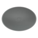 Waskom AQS Prince Cast Marble 49x34 cm Ovaal Mat Grijs, Ophalen of Verzenden, Nieuw
