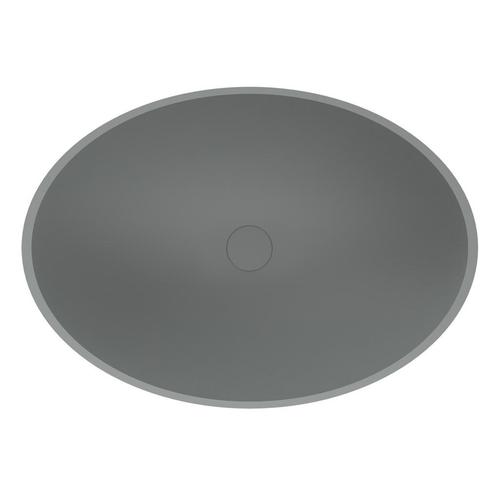 Waskom AQS Prince Cast Marble 49x34 cm Ovaal Mat Grijs, Doe-het-zelf en Verbouw, Sanitair, Ophalen of Verzenden