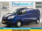 Ford Transit Custom 290 2.2 TDCI L2H1 Marge Airco €262pm, Auto's, Blauw, Nieuw, Ford, Lease