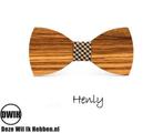 Houten strik: Henly, Verzenden, Nieuw