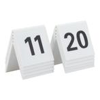 Tafelnummers | 11 tot 20 | Wit kunststof, Verzenden, Nieuw in verpakking