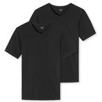 SCHIESSER Uncover Heren V-shirt 2Pack Zwart, Kleding | Heren, Ondergoed, Verzenden