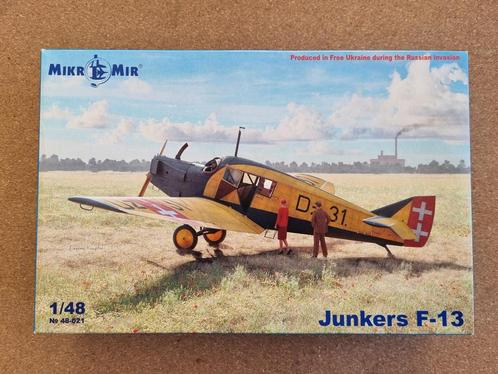 MikroMir 48-021 Junkers F-13 1:48, Hobby en Vrije tijd, Modelbouw | Vliegtuigen en Helikopters, Verzenden