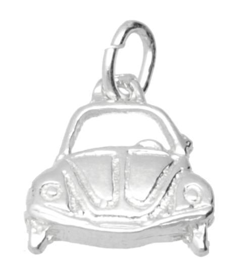Zilveren Auto Kever front ketting hanger, Sieraden, Tassen en Uiterlijk, Kettinghangers, Verzenden