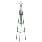 vidaXL Plantenklimrekken 2 st 35x35x195 cm ijzer donkergroenTuin en TerrasVerzendenNieuw