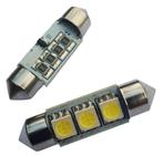 Auto LEDlamp 2 stuks | LED festoon 42mm | 3-SMD daglichtwit, Verzenden, Nieuw