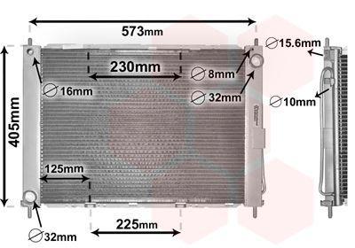 Koelmodule Radiateur/Condensor Renault Clio III 10/05-0..., Auto-onderdelen, Overige Auto-onderdelen, Nieuw, Verzenden