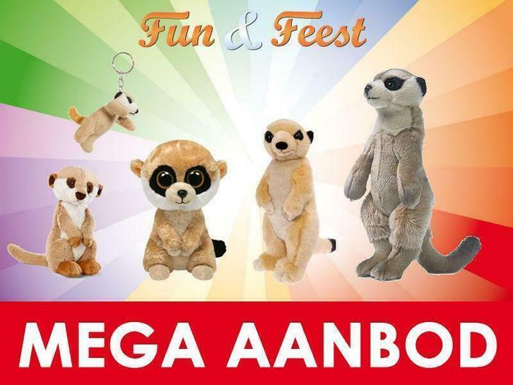 Stokstaartje knuffels - Pluche stokstaartje knuffels, Kinderen en Baby's, Speelgoed | Knuffels en Pluche, Overige typen, Nieuw