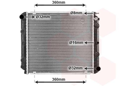 RADIATOR VOOR VOLVO 240 1986-1992 1336170, Auto-onderdelen, Airco en Verwarming, Nieuw, Ophalen of Verzenden