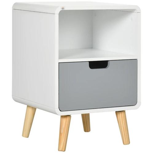 TRUUSK Nachtkastje, Scandinavisch Design, Grote Lade, Waterd, Huis en Inrichting, Slaapkamer | Nachtkastjes, Nieuw, Verzenden