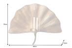 Decoratieve kandelaar GINKGO 44cm goud handgemaakt metalen, Ophalen of Verzenden, Nieuw