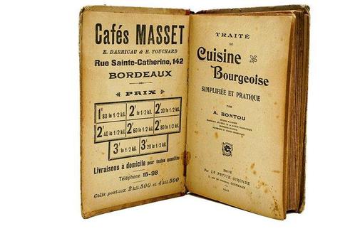 A. Bontou - Traité de Cuisine Bourgeoise Simplifiée et, Antiek en Kunst, Antiek | Boeken en Bijbels