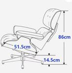 XL Lounge Fauteuil – Walnoothout & Koeienleer, Luxe Comfort, Bruin, Verzenden, Nieuw, Eén