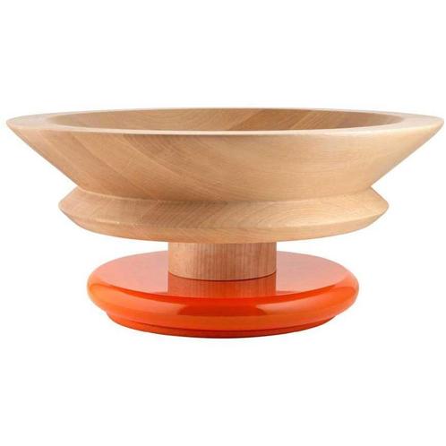 Alessi Twergi Fruit- en Serveerschaal – ES15/1 – Hout en RVS, Huis en Inrichting, Woonaccessoires | Schalen en Manden, Verzenden