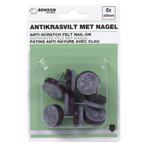 Benson Antikrasvilt set met nagel - 8 stuks - Ø 24 mm - B.., Ophalen of Verzenden, Nieuw