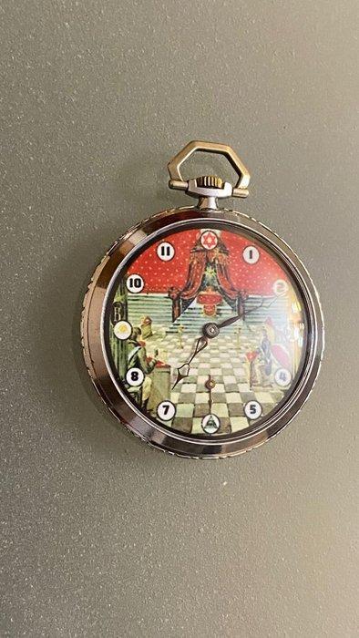 Hislon Masonic Vintage - Pocket watch - 1900-1949, Sieraden, Tassen en Uiterlijk, Horloges | Heren
