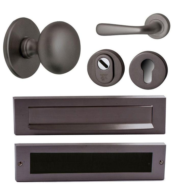 Voordeurset Iris/Silvia compleet linkswijzend SKG3 met, Doe-het-zelf en Verbouw, Hang- en Sluitwerk, Nieuw, Verzenden