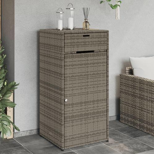 vidaXL Tuinkast 55x55x111 cm poly rattan grijs, Tuin en Terras, Overige Tuin en Terras, Nieuw, Verzenden