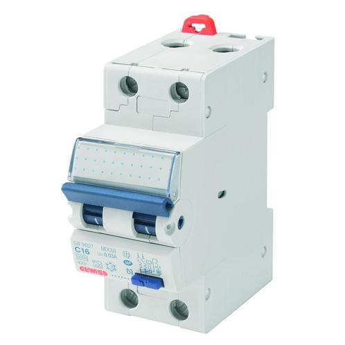 Gewiss aardlekautomaat / 1-polig + nul, 30mA, C16A / GW94307, Doe-het-zelf en Verbouw, Elektra en Kabels, Nieuw, Ophalen of Verzenden