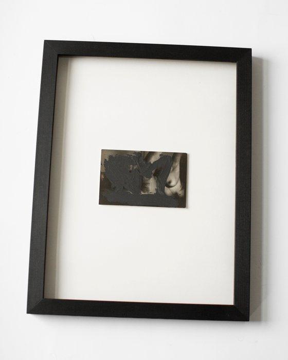 Ros Khavro - Nude - Gelatin Silver Print over painted, Antiek en Kunst, Kunst | Designobjecten