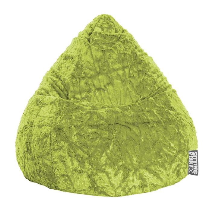 Kinder Zitzak BeanBag Fluffy L - Groen, Huis en Inrichting, Zitzakken, Verzenden