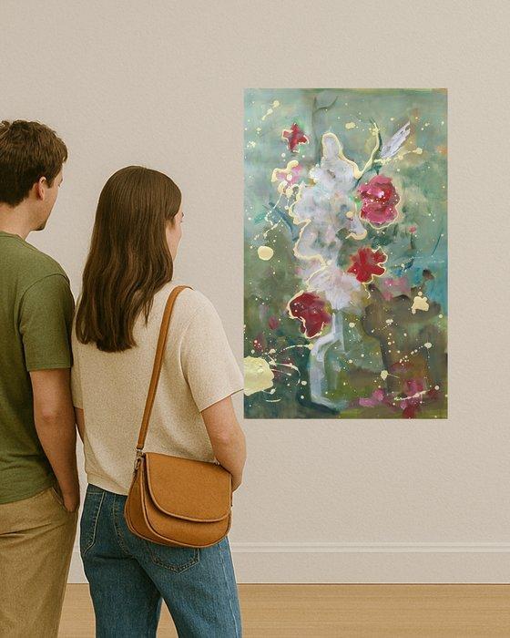 Studio Lucidium (1988) - Vibrant in bloom, Antiek en Kunst, Kunst | Schilderijen | Modern