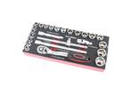 TM 26 Delige 1/2 doppenset foam carbon look inlay, Verzenden, Nieuw