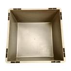 Stapelbak, 400x400x220 mm, grijs kunststof, gebruikt, Gebruikt, 40 tot 60 cm, 50 tot 75 cm, Ophalen of Verzenden