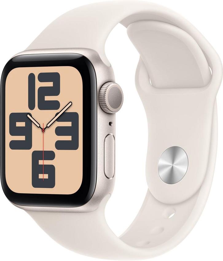 Apple Watch SE (2024) 40mm Starlight slimme horloges, Sieraden, Tassen en Uiterlijk, Smartwatches, Verzenden