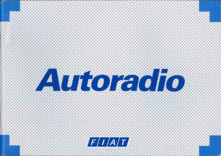 2001 Fiat Autoradio instructieboekje handleiding Nederlands, Auto diversen, Handleidingen en Instructieboekjes, Verzenden