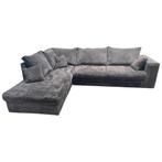 Forse nieuwe ribstoffen U-lounge hoekbank,  U model, taupe,, Ophalen of Verzenden, Nieuw