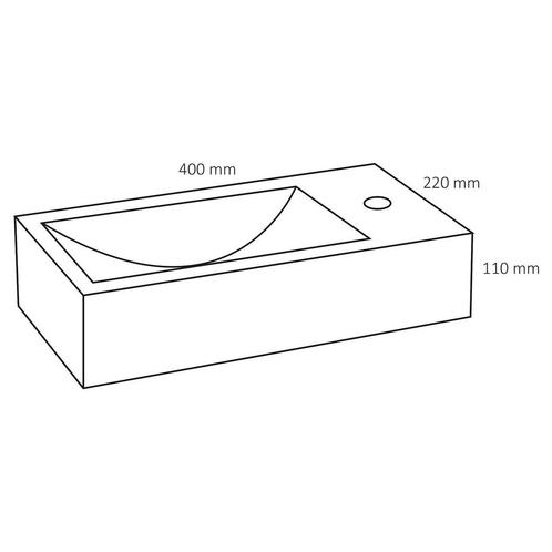 Fontein Differnz Hura I 40x22 cm Limestone Grijs, Doe-het-zelf en Verbouw, Sanitair, Ophalen of Verzenden
