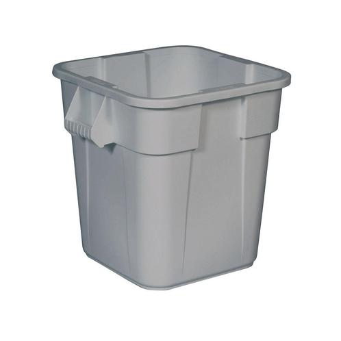 Rubbermaid Vierkante Brute container 106 ltr - grijs, Huis en Inrichting, Woonaccessoires | Prullenbakken, Nieuw, Verzenden