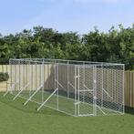 vidaXL Hondenkennel voor buiten 2x10x2 m gegalvaniseerd, Verzenden, Nieuw
