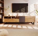 Industrieel TV Meubel 180 cm – Houtlook TV Kast, Overige materialen, Verzenden, 150 tot 200 cm, Nieuw