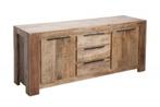 Massief dressoir IRON CRAFT 174cm mangohout handgemaakt -, Ophalen of Verzenden, Nieuw