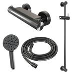 Douchekraanset Brauer Gunmetal Carving Opbouw Met Glijstang, Doe-het-zelf en Verbouw, Sanitair, Ophalen of Verzenden, Nieuw
