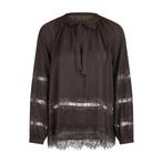 Marc Aurel • bruine blouse met kant • 36, Verzenden, Nieuw, Maat 36 (S), Marc Aurel