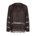 Marc Aurel • bruine blouse met kant • 36, Kleding | Dames, Tops, Nieuw, Marc Aurel, Bruin, Maat 36 (S)