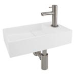 Fonteinset Differnz Rechts 36x18.5x9 cm Solid Surface Mat, Ophalen of Verzenden, Nieuw, Chroom, Overige typen
