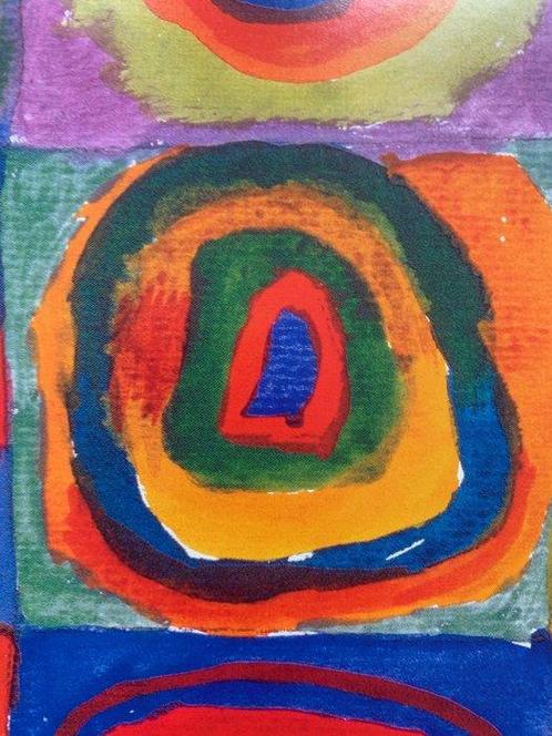 Wassily Kandinsky (after) - Square Circles - Artprint - 40 x, Antiek en Kunst, Kunst | Tekeningen en Foto's